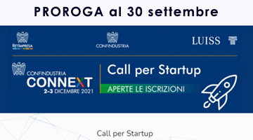 Proroga scadenza call Startup Connext al 30 settembre