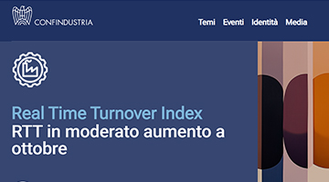 Real Time Turnover Index e Indagine rapida CSC sull'attività delle grandi imprese industriali | 28 novembre 2025
