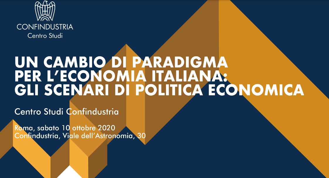 Presentazione rapporto di previsione sull'economia italiana e gli scenari di politica economica - Confindustria sabato 10 ottobre