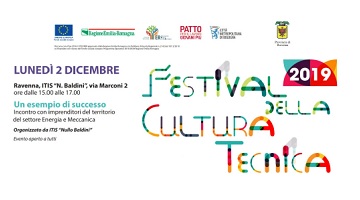 Festival della Cultura Tecnica - Incontro con imprenditori del territorio del settore Energia e Meccanica - Ravenna, 2 dicembre ore 15,00