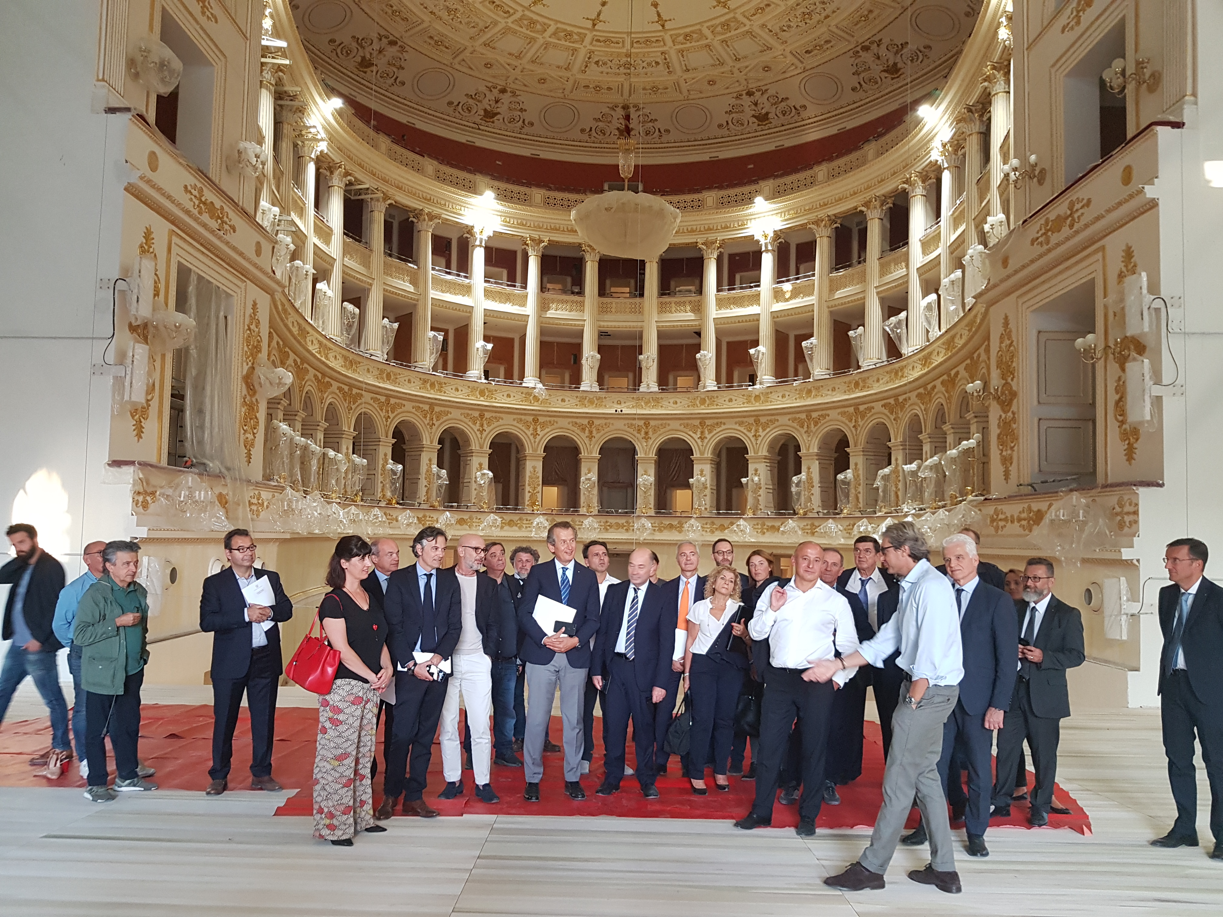 Il Consiglio Generale di Confindustria Romagna visita il teatro Galli
