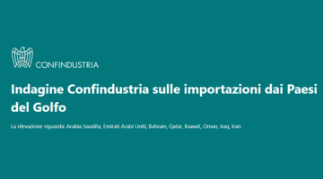 Indagine Confindustria sulle importazioni dai Paesi del Golfo