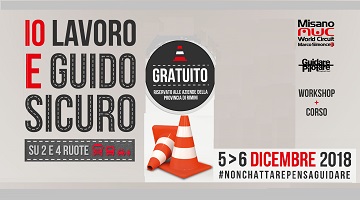 5 e 6 dicembre 2018 Misano World Circuit Marco Simoncelli - Iniziativa riservata agli associati della Provincia di Rimini