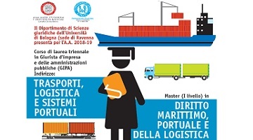 Al via il nuovo indirizzo Trasporti, logistica e sistemi portuali del corso di laurea triennale in Giurista d’impresa e delle amministrazioni pubbliche e il Master in Diritto marittimo, portuale e della logistica.