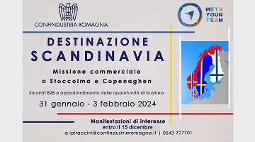 DESTINAZIONE SCANDINAVIA: missione commerciale e opportunità di business | Manifestazione di interesse entro il 15 dicembre