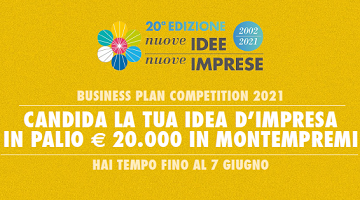 Nuove Idee Nuove Imprese: aperte le iscrizioni per l'edizione 2021