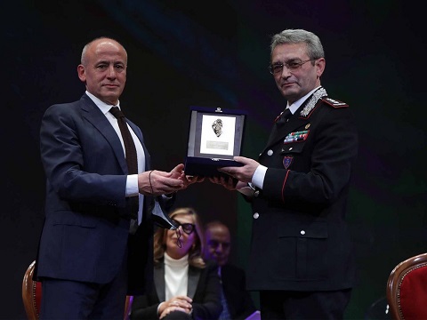 Generale Antonio Paparella in rappresentanza del Comandante Generale dell'Arma dei Carabinieri Teo Luzi