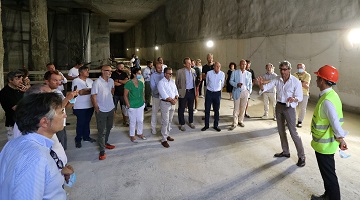 La delegazione di Confindustria Romagna in visita al cantiere del PSBO nuovo piazzale Kennedy